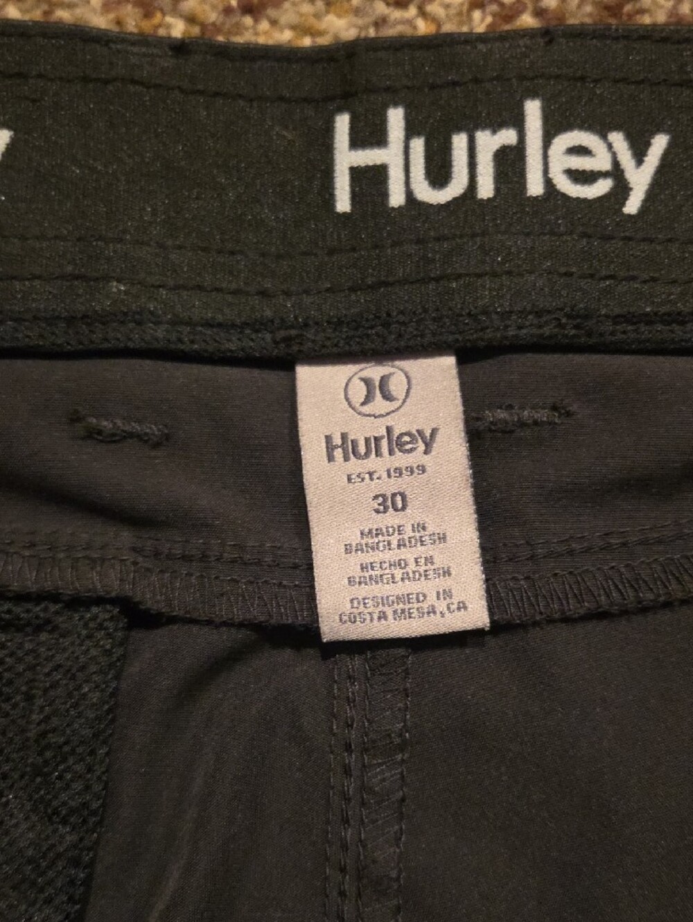 Hurley Tech Pant - Black, 30x30 - Picture 3 of 10